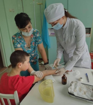 Відпрацювання практичних навичок під час підсумкового заняття на базі КП «Дитяча міська лікарня» Олександрійської міської ради